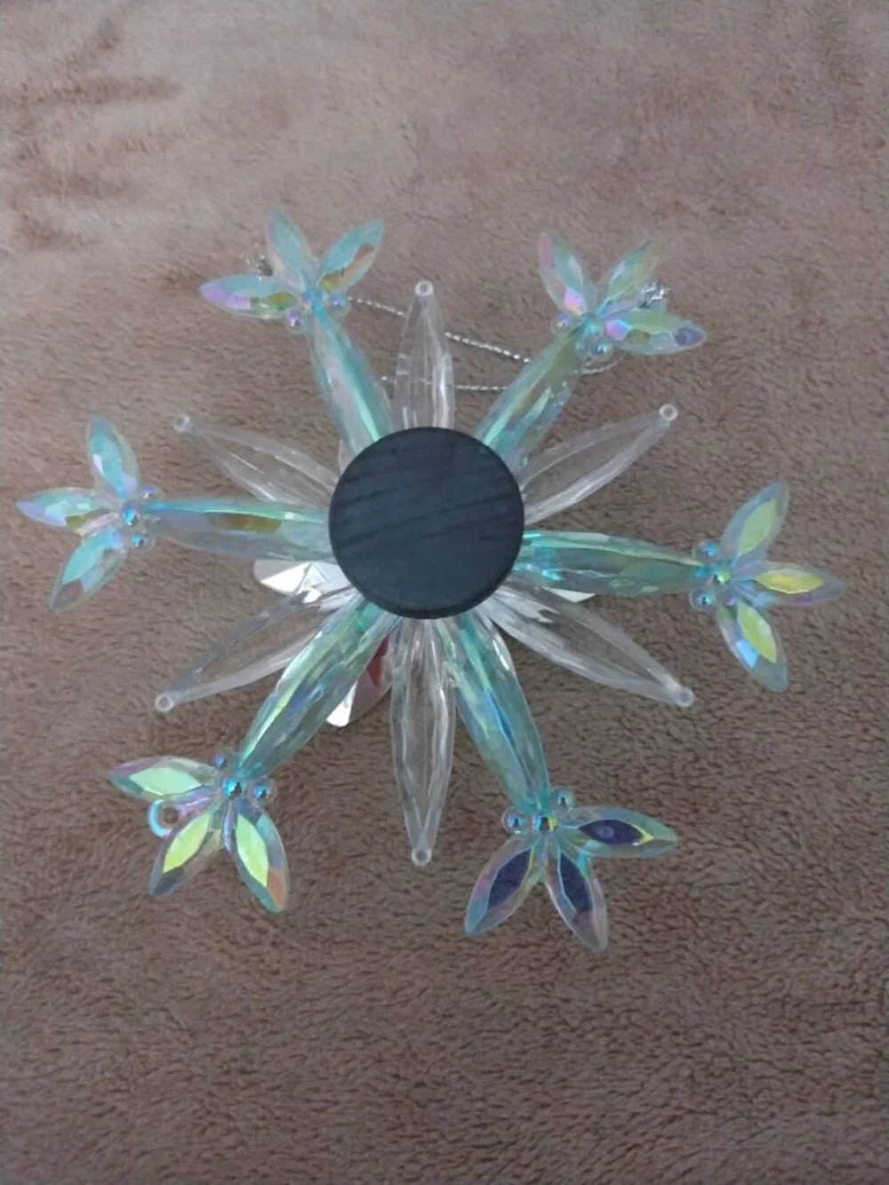 Bath & Body Works Crystal Snowflake Candle Topper Magnetic Ornament For 3-Wick